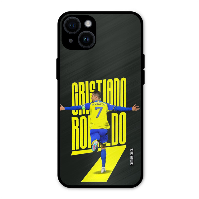 Excited Ronaldo  iPhone 14 Plus Mobile Back Cover - Sports PrintShield Case