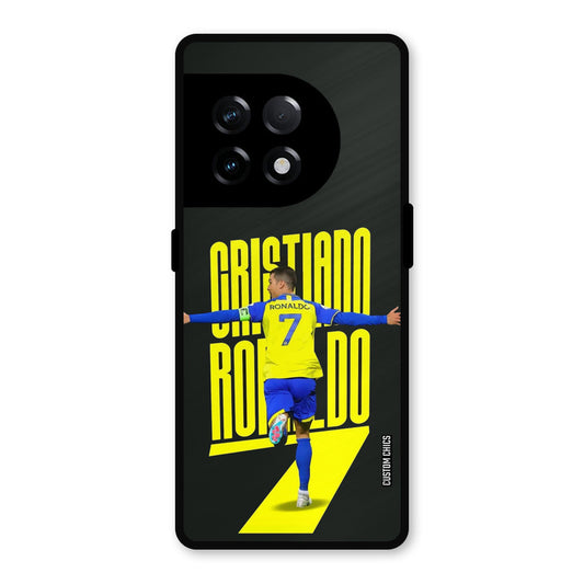 Excited Ronaldo OnePlus 11R Mobile Back Cover - Sports PrintShield Case