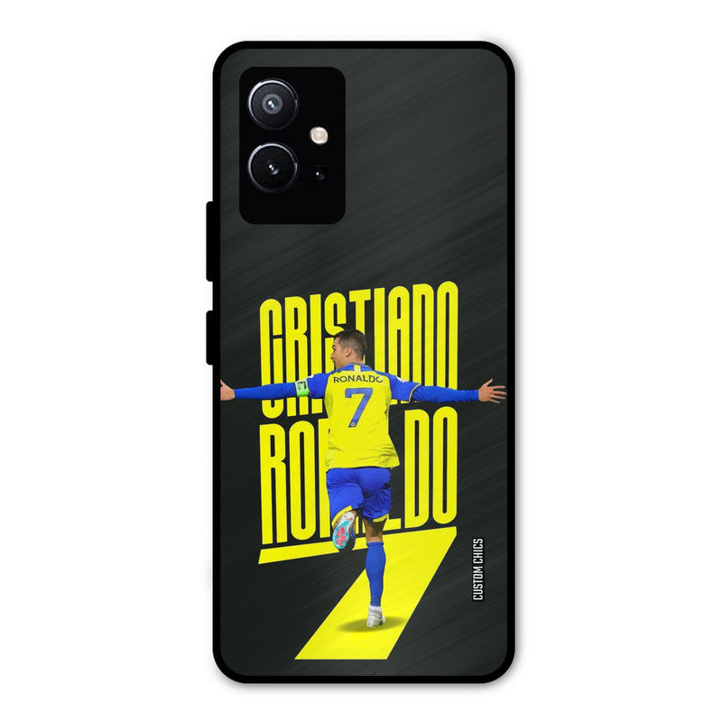 Excited Ronaldo Vivo Y75 5G Mobile Back Cover - Sports PrintShield Case