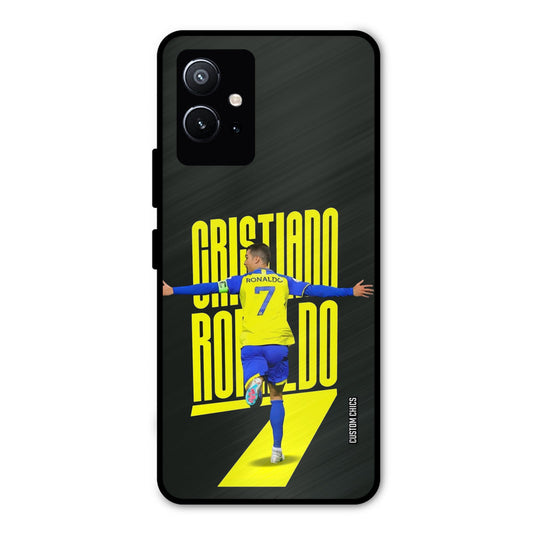 Excited Ronaldo Vivo Y75 5G Mobile Back Cover - Sports PrintShield Case
