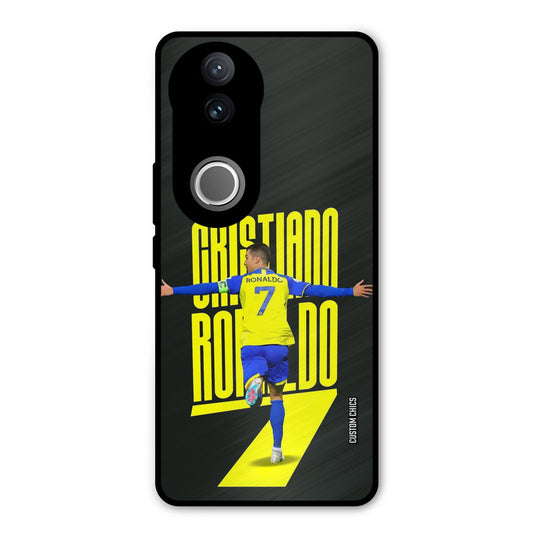 Excited Ronaldo Vivo V50 Mobile Back Cover - Sports PrintShield Case
