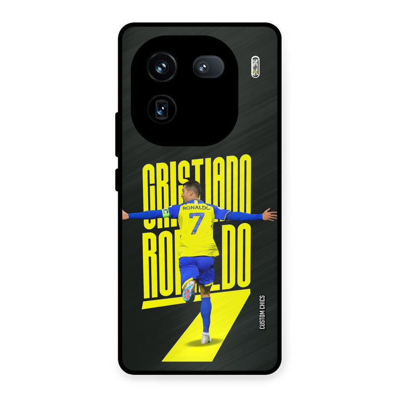 Excited Ronaldo iQOO 12 Mobile Back Cover - Sports PrintShield Case
