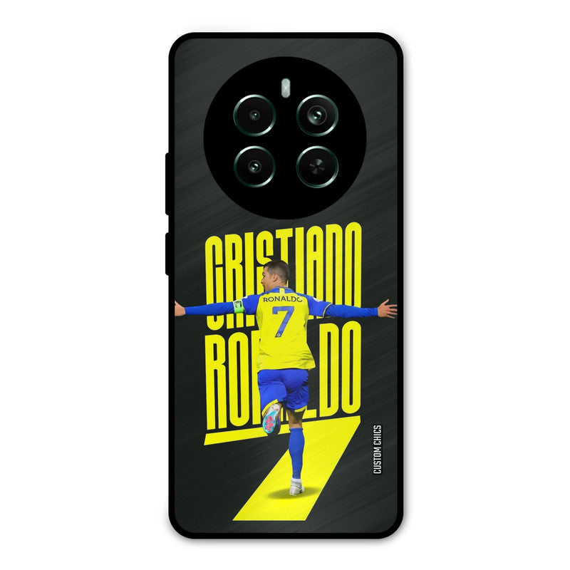 Excited Ronaldo Realme 12 Plus Mobile Back Cover - Sports PrintShield Case