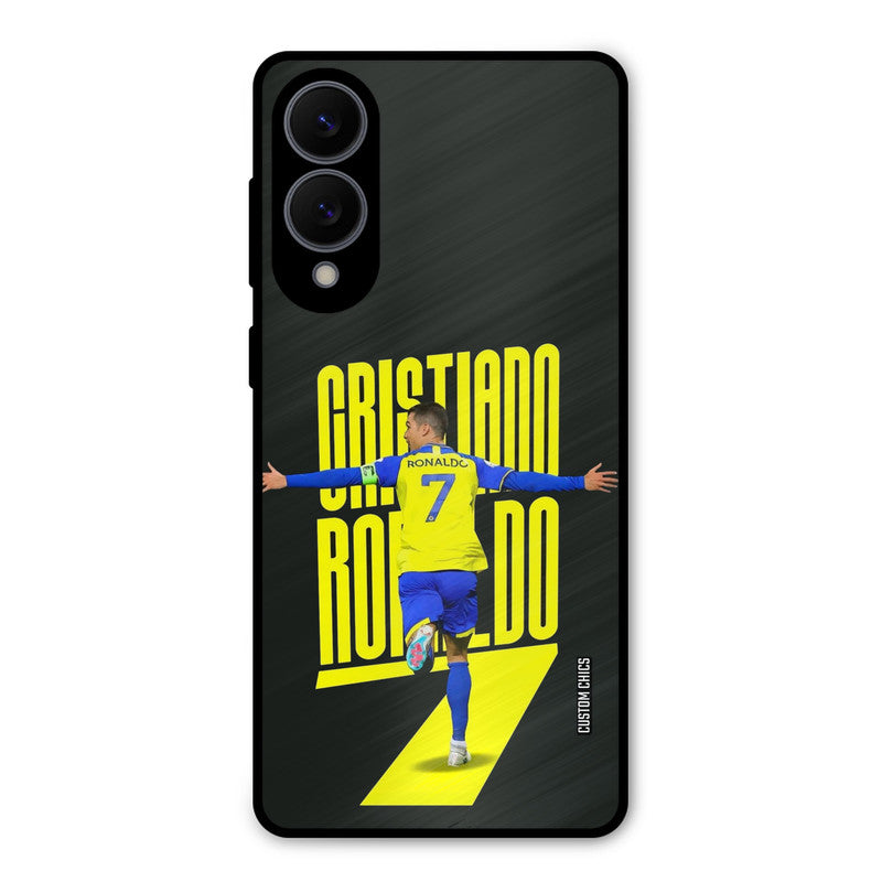 Excited Ronaldo Samsung Galaxy S25 Edge Mobile Back Cover - Sports PrintShield Case