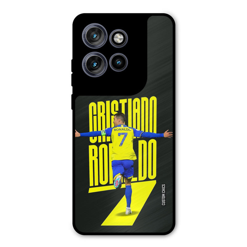 Excited Ronaldo Motorola Edge 50 Neo Mobile Back Cover - Sports PrintShield Case