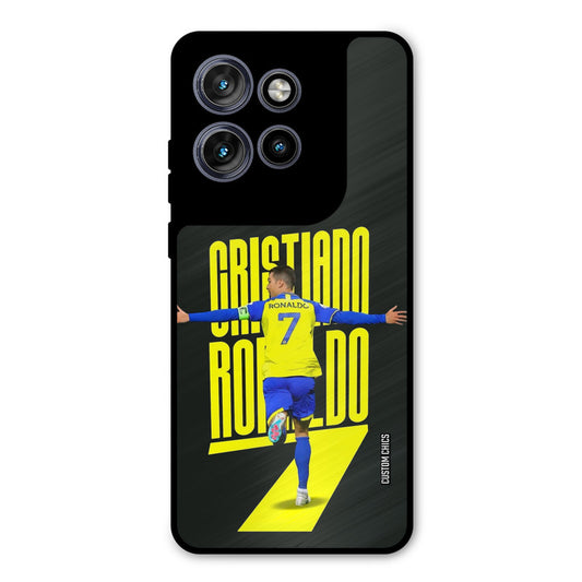 Excited Ronaldo Motorola Edge 50 Neo Mobile Back Cover - Sports PrintShield Case