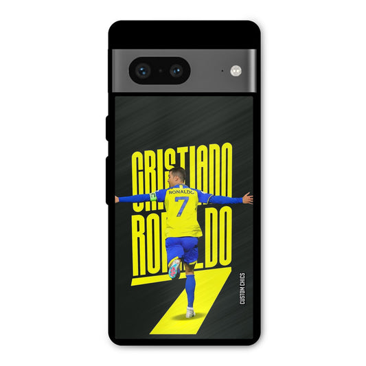 Excited Ronaldo Google Pixel 7 Mobile Back Cover - Sports PrintShield Case
