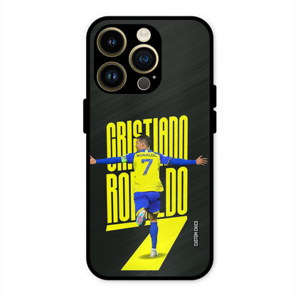 Excited Ronaldo  iPhone 14 Pro Mobile Back Cover - Sports PrintShield Case