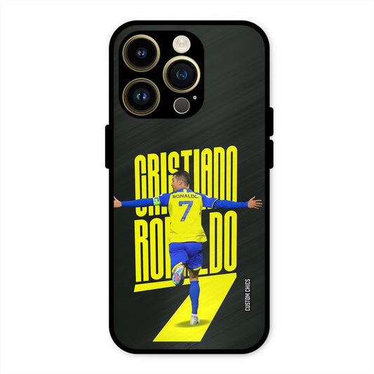 Excited Ronaldo  iPhone 14 Pro Mobile Back Cover - Sports PrintShield Case