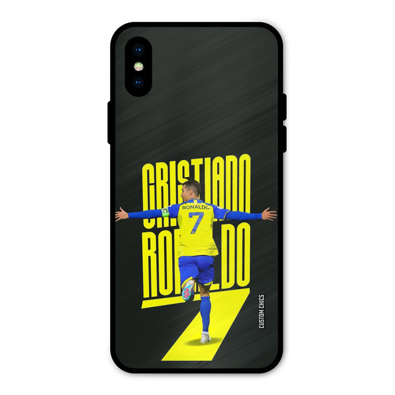 Excited Ronaldo iPhone X Mobile Back Cover - Sports PrintShield Case
