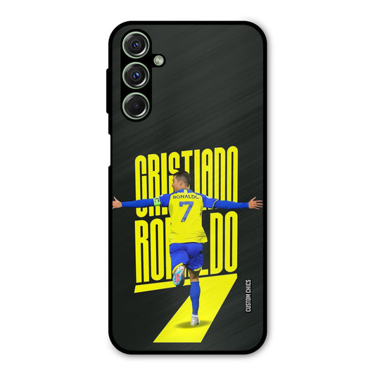 Excited Ronaldo Samsung Galaxy M34 Mobile Back Cover - Sports PrintShield Case
