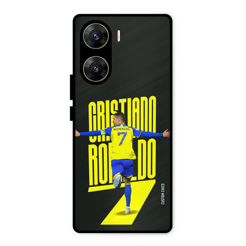 Excited Ronaldo Vivo V29e Mobile Back Cover - Sports PrintShield Case