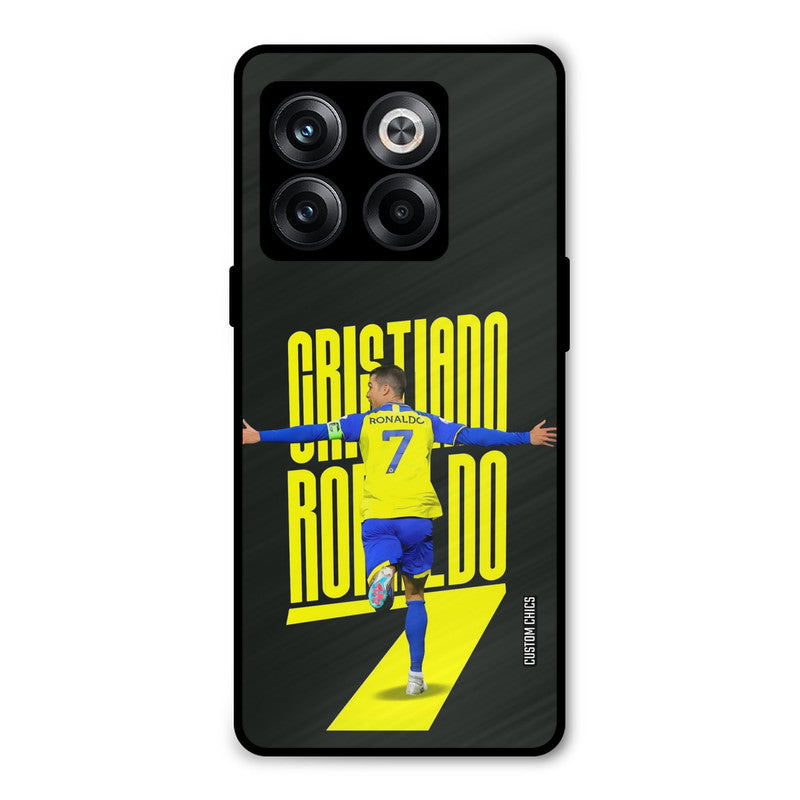 Excited Ronaldo Oneplus 10T Mobile Back Cover - Sports PrintShield Case