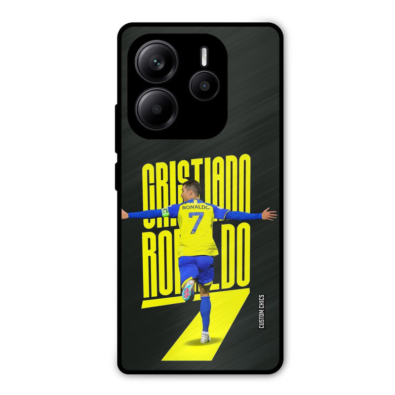 Excited Ronaldo Redmi Note 14 Mobile Back Cover - Sports PrintShield Case