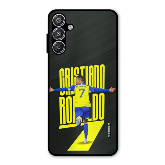 Excited Ronaldo Samsung Galaxy F15 Mobile Back Cover - Sports PrintShield Case