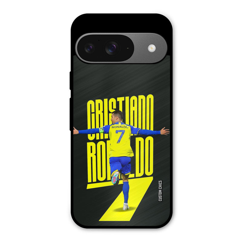 Excited Ronaldo Google Pixel 9 Mobile Back Cover - Sports PrintShield Case