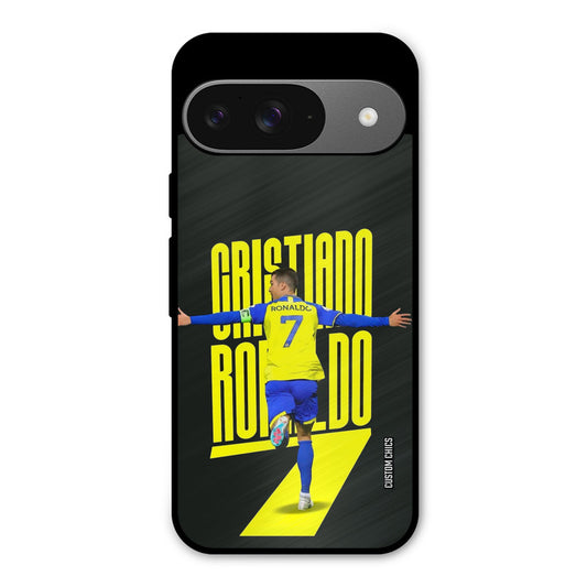 Excited Ronaldo Google Pixel 9 Mobile Back Cover - Sports PrintShield Case