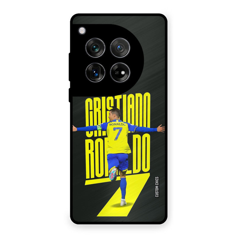 Excited Ronaldo OnePlus 12 Mobile Back Cover - Sports PrintShield Case