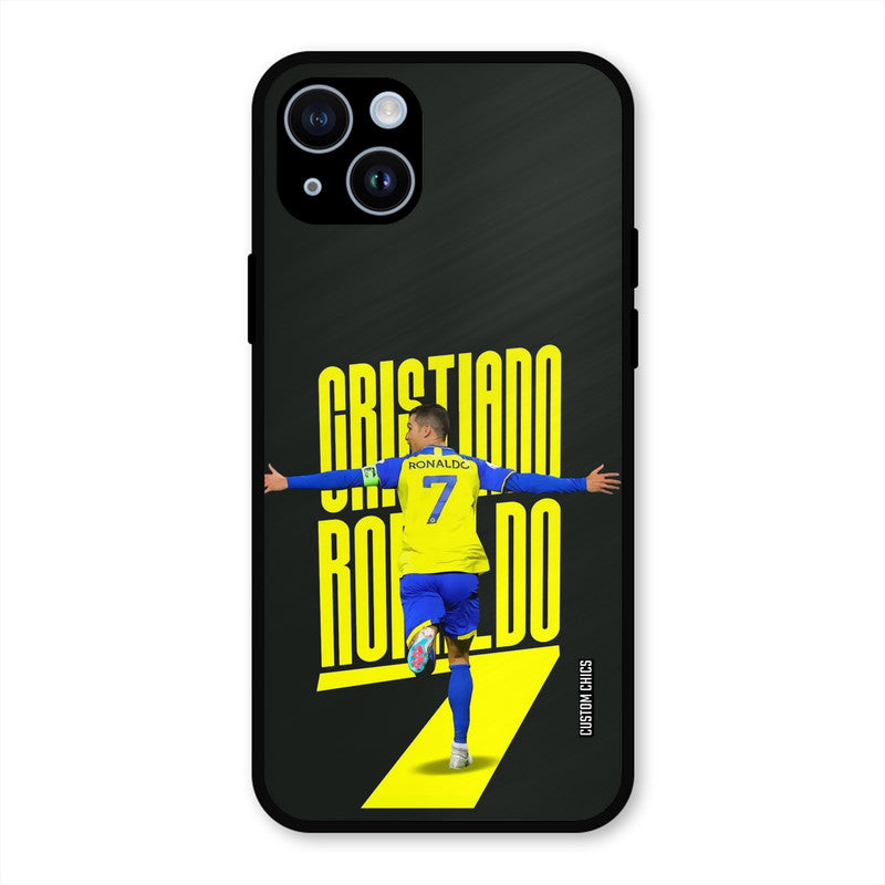 Excited Ronaldo  iPhone 14 Mobile Back Cover - Sports PrintShield Case
