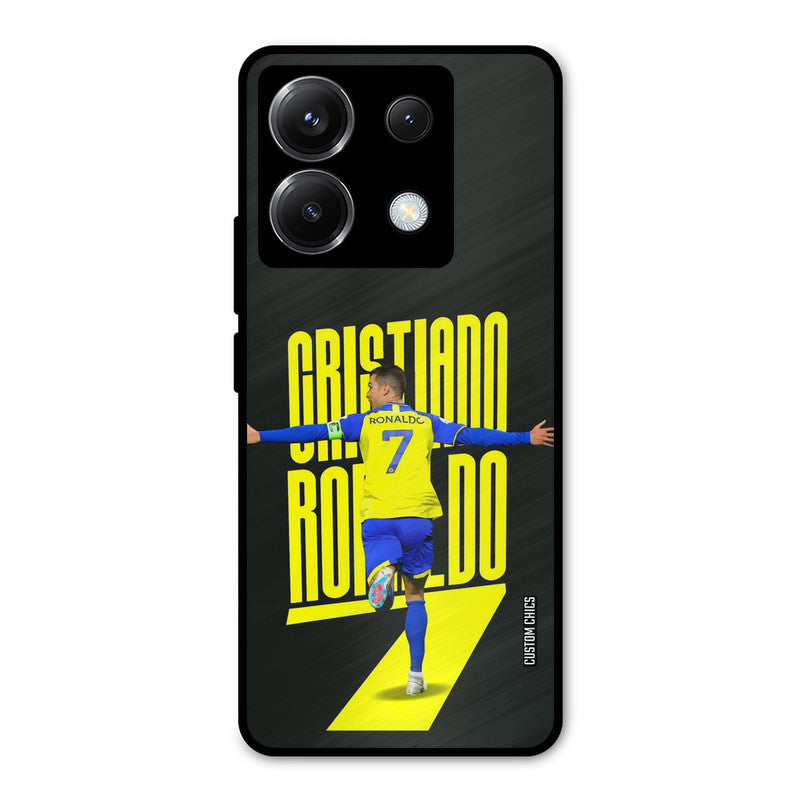 Excited Ronaldo Poco X6 Mobile Back Cover - Sports PrintShield Case
