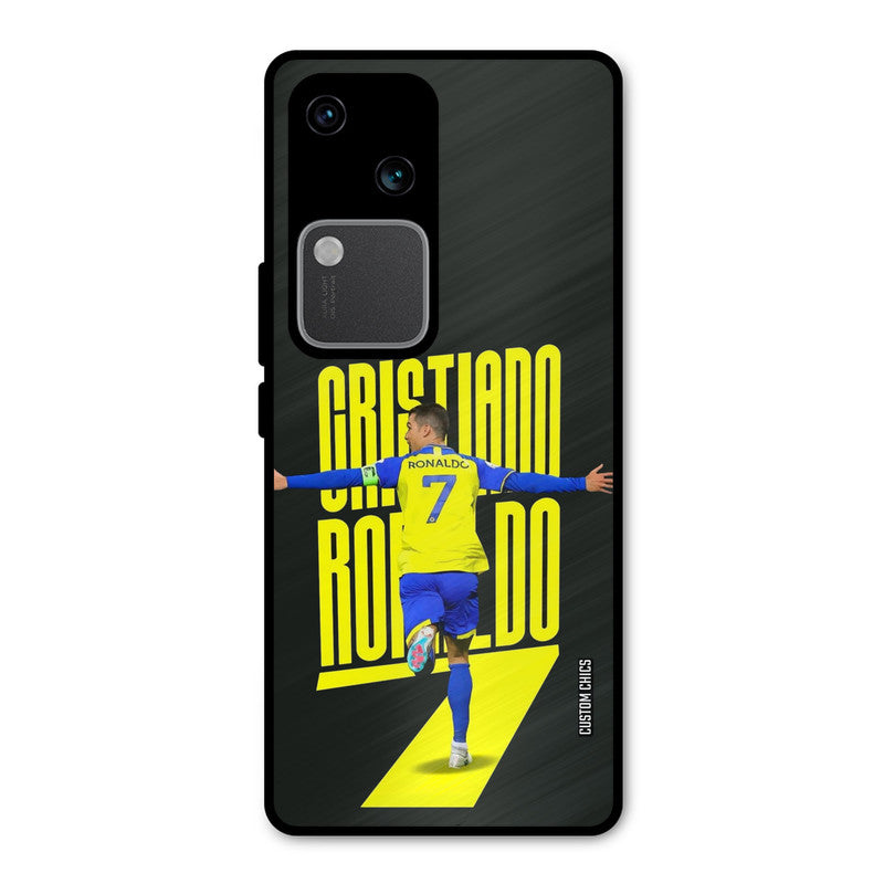 Excited Ronaldo Vivo V30 Mobile Back Cover - Sports PrintShield Case