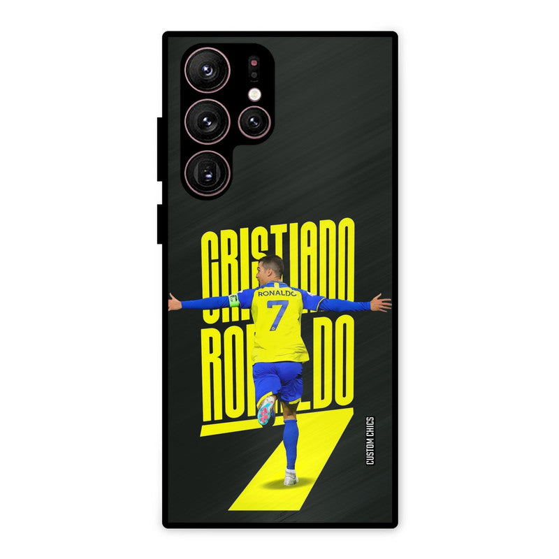 Excited Ronaldo Samsung Galaxy S22 Ultra Mobile Back Cover - Sports PrintShield Case