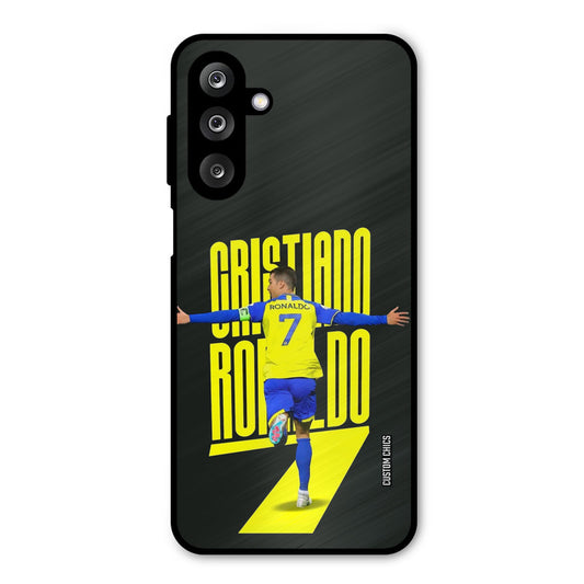Excited Ronaldo Samsung Galaxy M36 Mobile Back Cover - Sports PrintShield Case