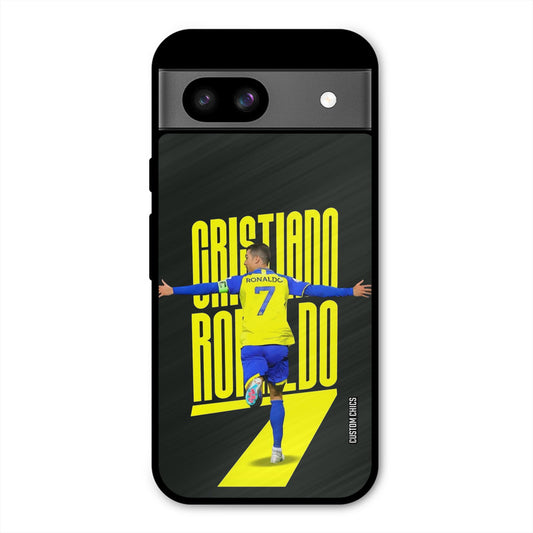 Excited Ronaldo Google Pixel 8a Mobile Back Cover - Sports PrintShield Case