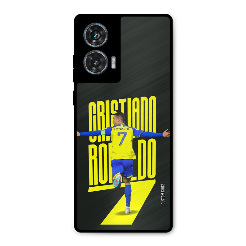 Excited Ronaldo Motorola Edge 50 Fusion Mobile Back Cover - Sports PrintShield Case