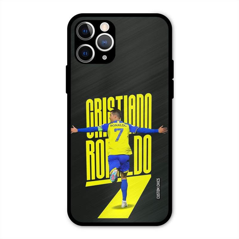 Excited Ronaldo  iPhone 11 Pro Mobile Back Cover - Sports PrintShield Case