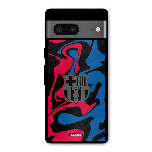 FC Barcelona Comic Google Pixel 7 Mobile Back Cover - Sports PrintShield Case