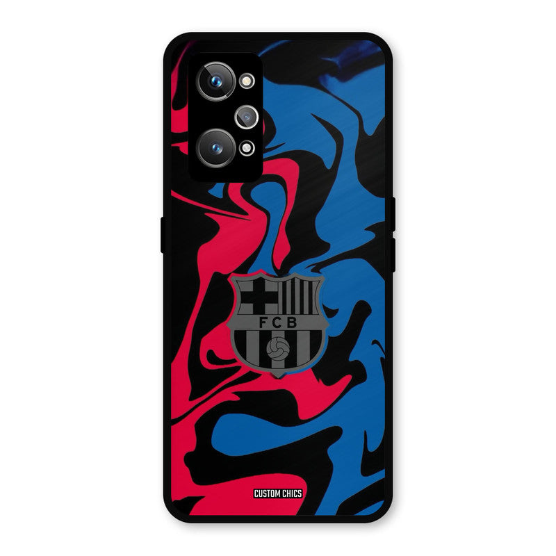 FC Barcelona Comic Realme GT Neo 2 Mobile Back Cover - Sports PrintShield Case