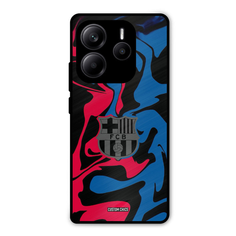 FC Barcelona Comic Redmi Note 14 Mobile Back Cover - Sports PrintShield Case