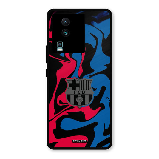 FC Barcelona Comic IQOO Neo 7 Pro Mobile Back Cover - Sports PrintShield Case