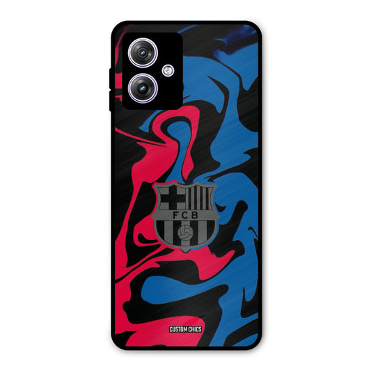 FC Barcelona Comic Moto G54 Mobile Back Cover - Sports PrintShield Case