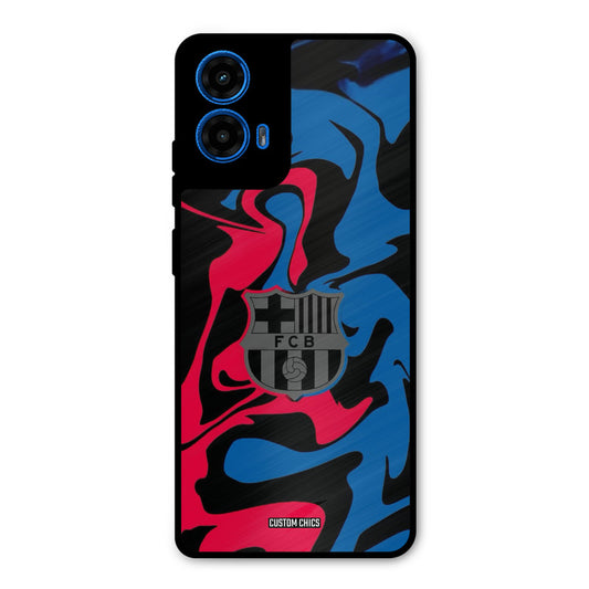 FC Barcelona Comic Moto G45 Mobile Back Cover - Sports PrintShield Case