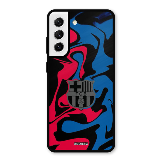 FC Barcelona Comic Samsung Galaxy S21 FE 5G Mobile Back Cover - Sports PrintShield Case