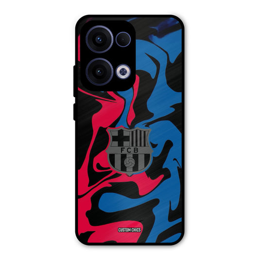 FC Barcelona Comic Oppo Reno 13 5G Mobile Back Cover - Sports PrintShield Case