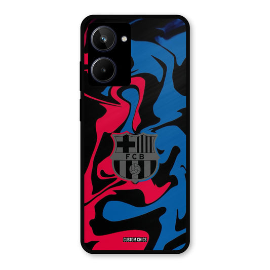 FC Barcelona Comic Realme 10 Mobile Back Cover - Sports PrintShield Case