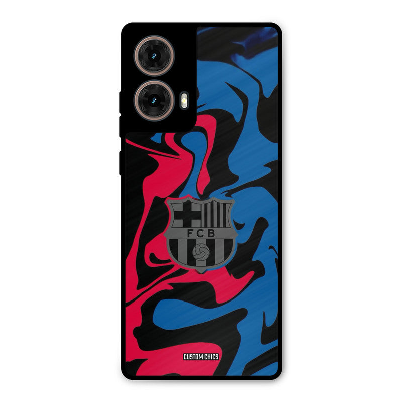 FC Barcelona Comic Moto G85 Mobile Back Cover - Sports PrintShield Case