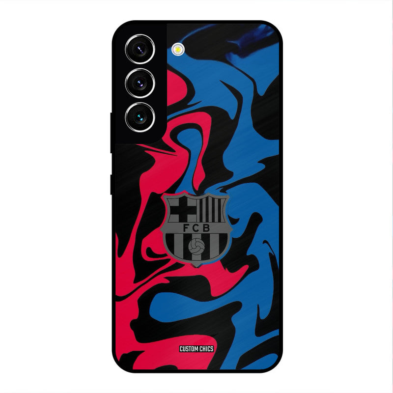 FC Barcelona Comic Samsung Galaxy S22 Mobile Back Cover - Sports PrintShield Case
