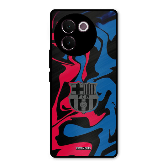 FC Barcelona Comic Vivo V30e Mobile Back Cover - Sports PrintShield Case