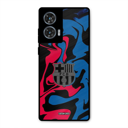 FC Barcelona Comic Moto G96 Mobile Back Cover - Sports PrintShield Case
