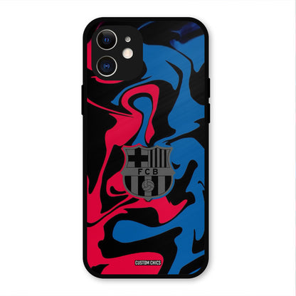 FC Barcelona Comic  iPhone 12 Mobile Back Cover - Sports PrintShield Case