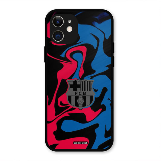 FC Barcelona Comic  iPhone 12 Mobile Back Cover - Sports PrintShield Case