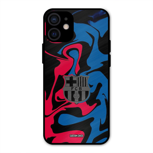 FC Barcelona Comic iPhone 12 Mini Mobile Back Cover - Sports PrintShield Case