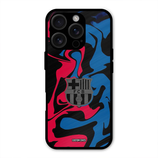 FC Barcelona Comic  iPhone 16 Pro Mobile Back Cover - Sports PrintShield Case