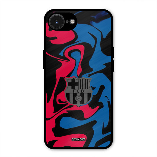 FC Barcelona Comic iPhone 16e Mobile Back Cover - Sports PrintShield Case