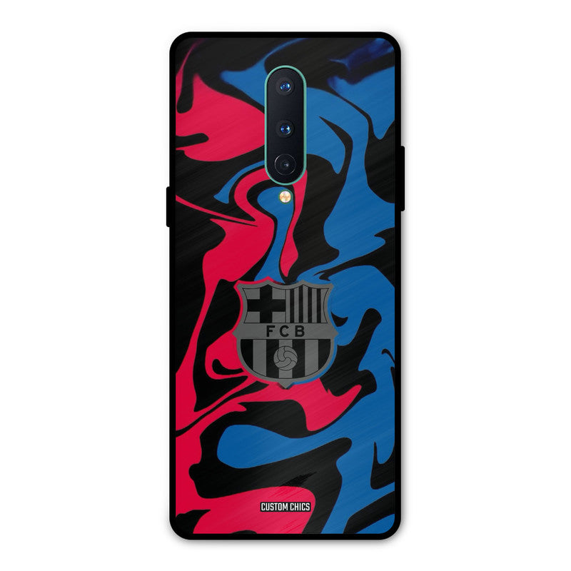 FC Barcelona Comic Oneplus 8 Mobile Back Cover - Sports PrintShield Case