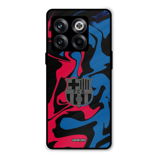 FC Barcelona Comic Oneplus 10T Mobile Back Cover - Sports PrintShield Case